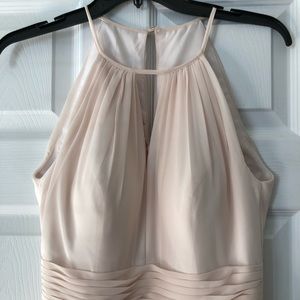 Azazie blush bridesmaid dress